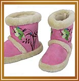 Flip Flash Embroidered Flip Flops in Wild Radish by CicciaBella