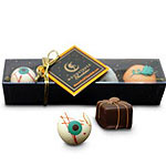 4pc Halloween Black Box by Moonstruck Chocolate