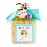 14oz Meyer Lemon Drops in Acrylic Box by Elegant Gourmet